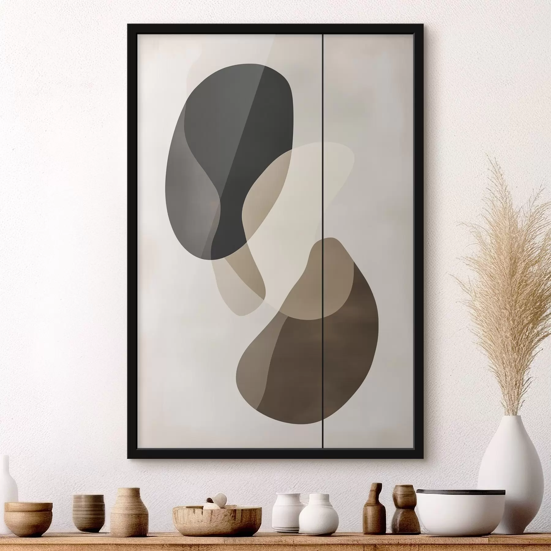 Картина Плаваючі абстрактні форми f45994