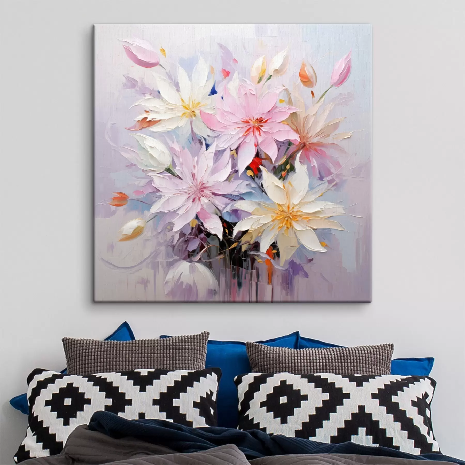 Картина Букет квітів у стилі олійного живопису s45738