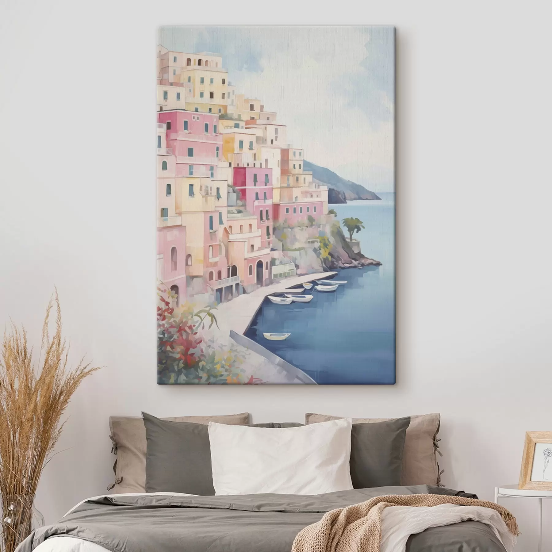 Картина Будинки біля морської затоки s46066