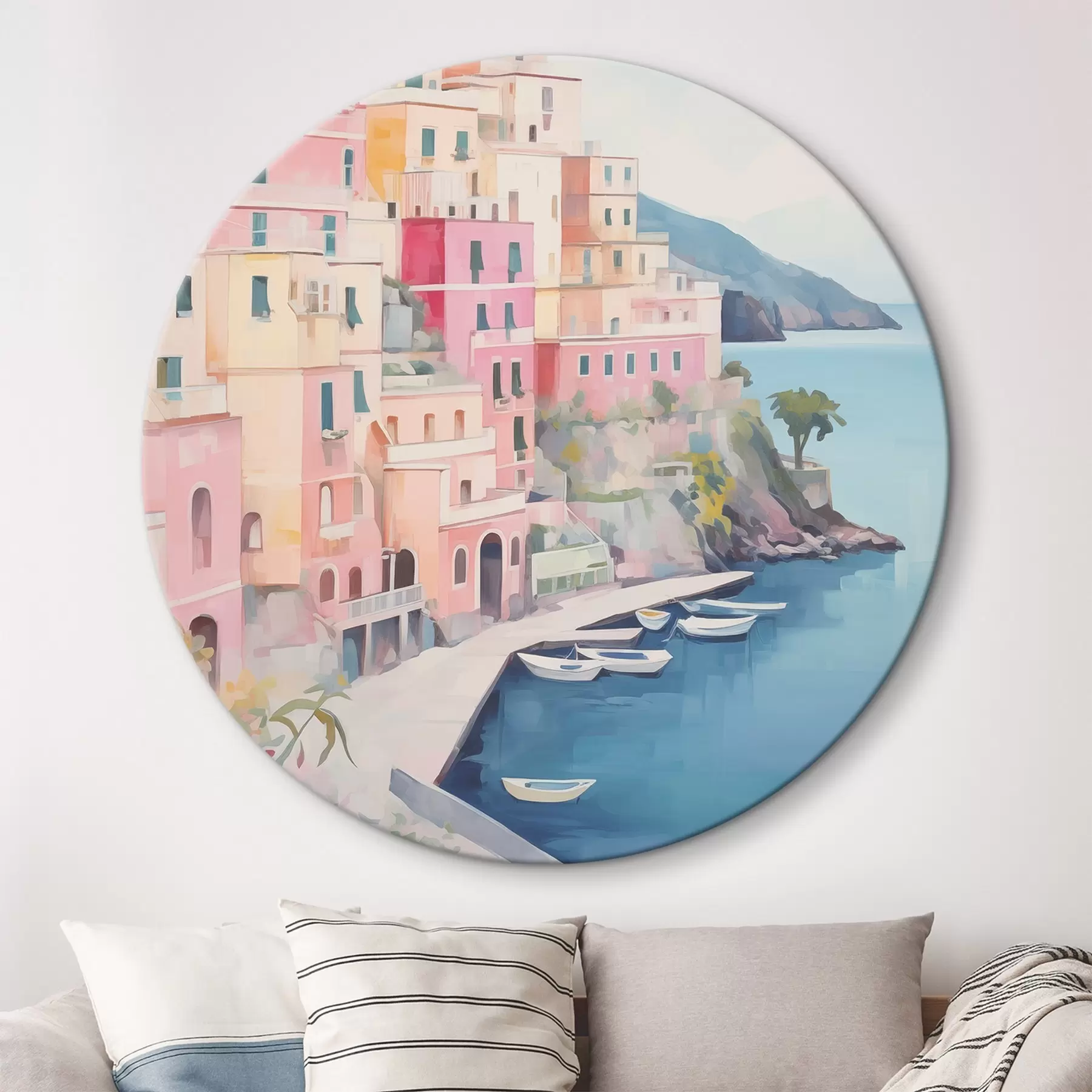 Картина Будинки біля морської затоки r46066