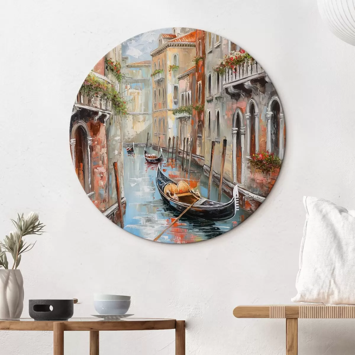 Кругла картина Канал r46031