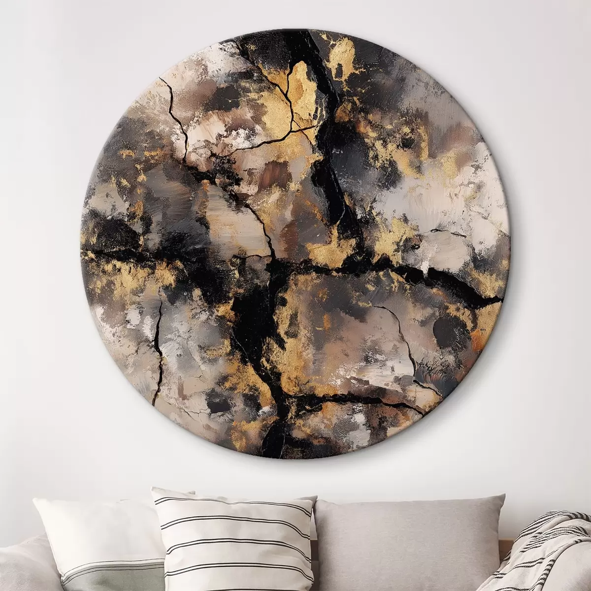 Кругла картина Мармур r46035