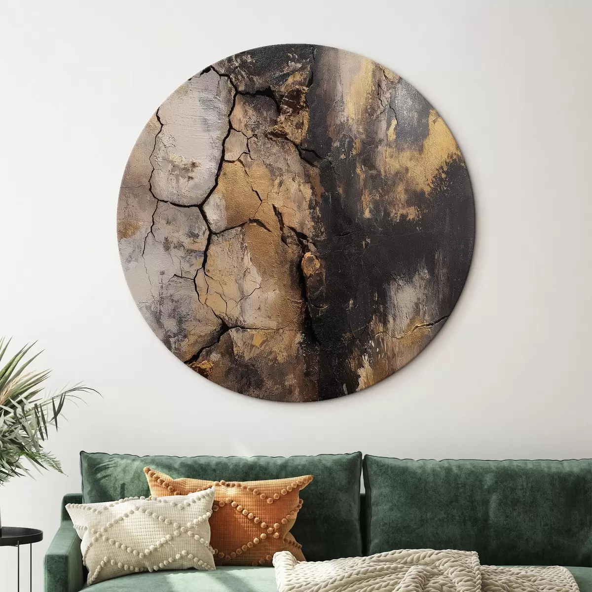 Кругла картина Мармур r46036