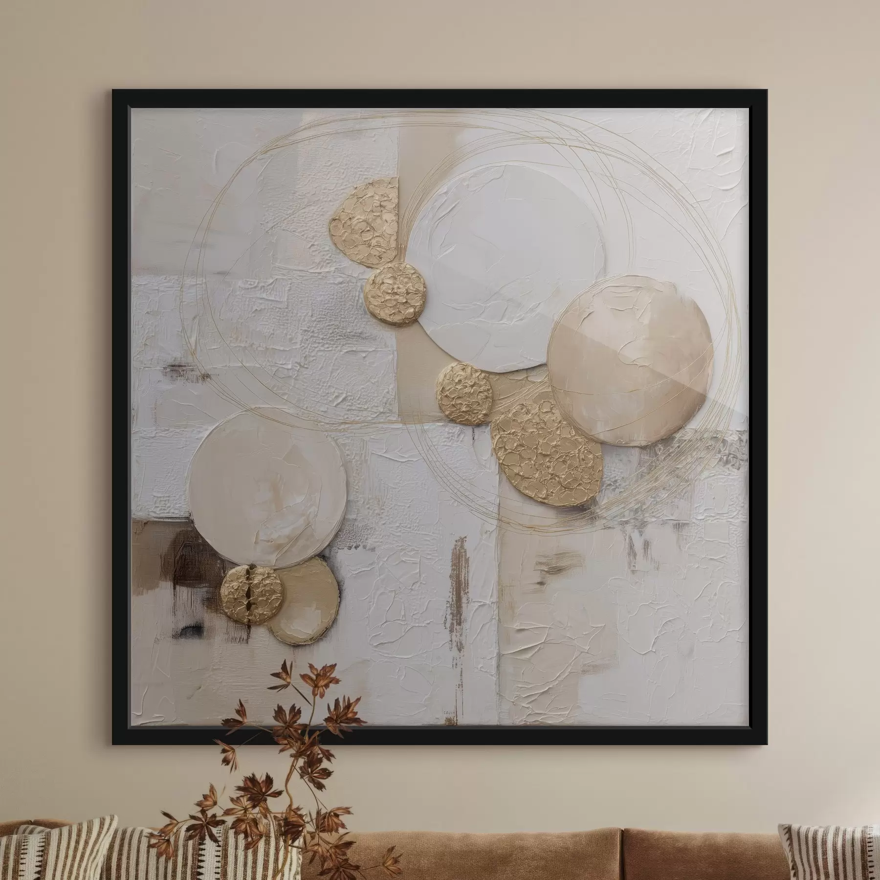 Картина Абстракція в об'ємному стилі живопису f45852