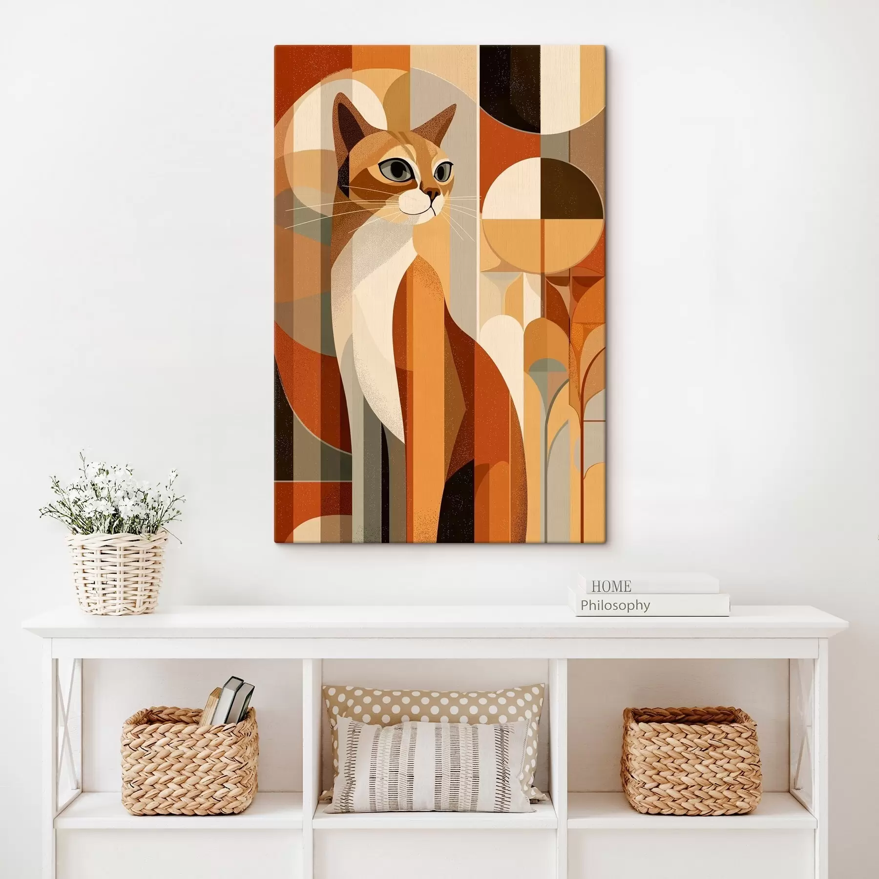 Картина Геометричний кіт s46208