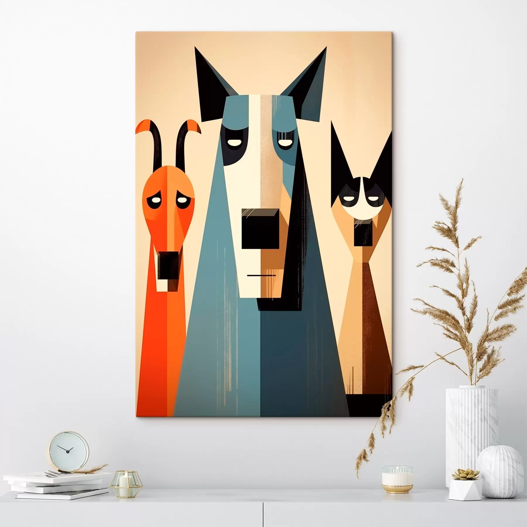 Картина Абстрактні собаки s46235