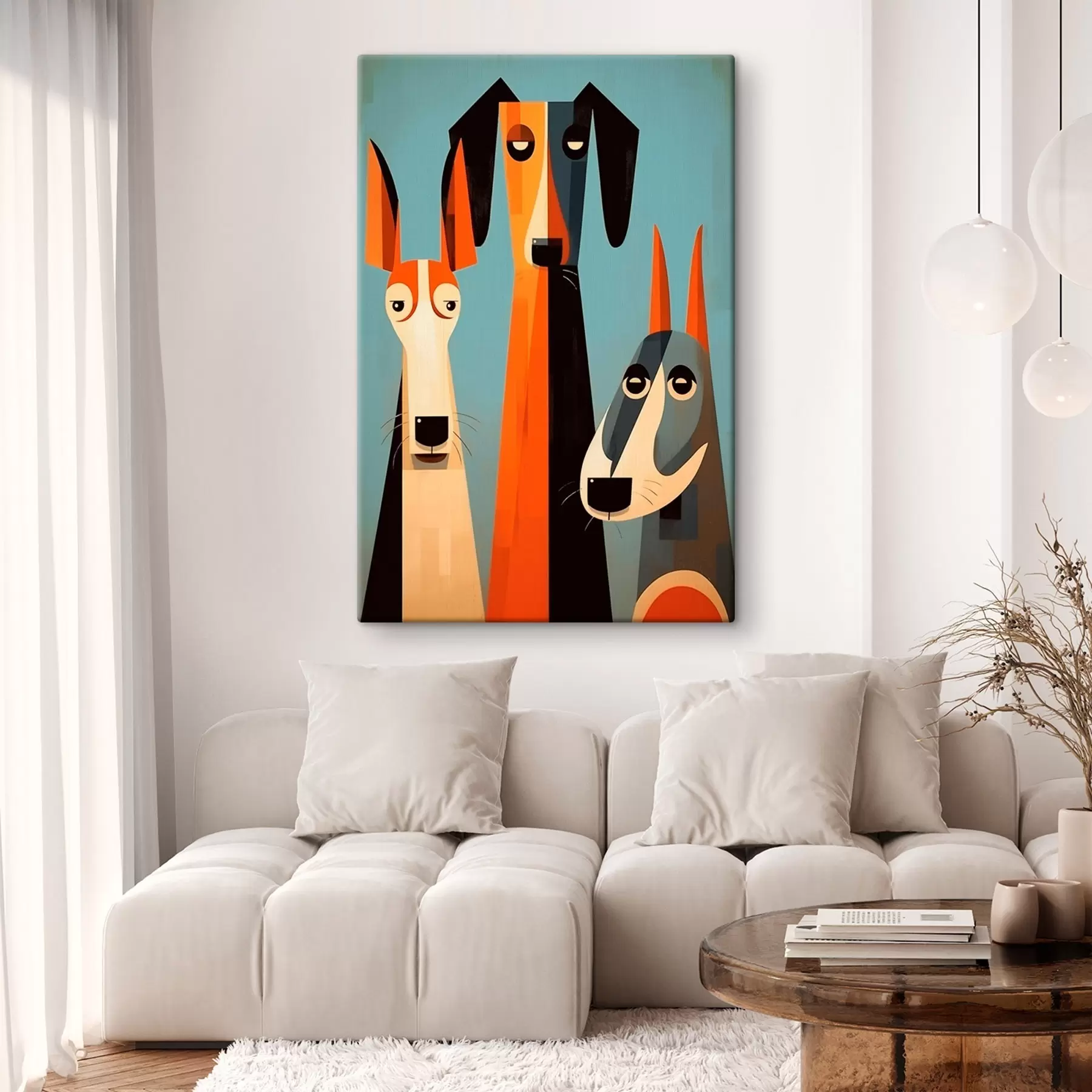 Картина Абстрактні собаки s46236