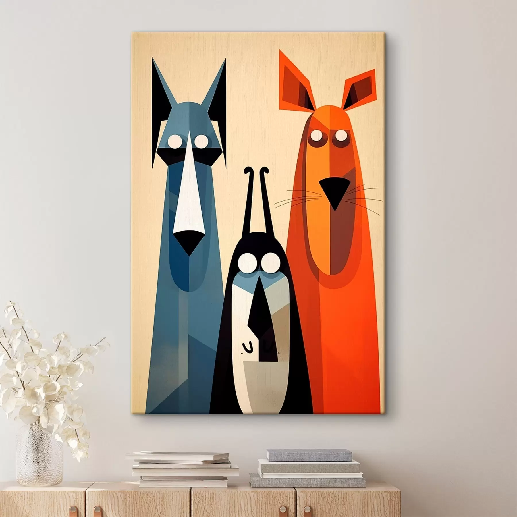 Картина Абстрактні собаки s46237