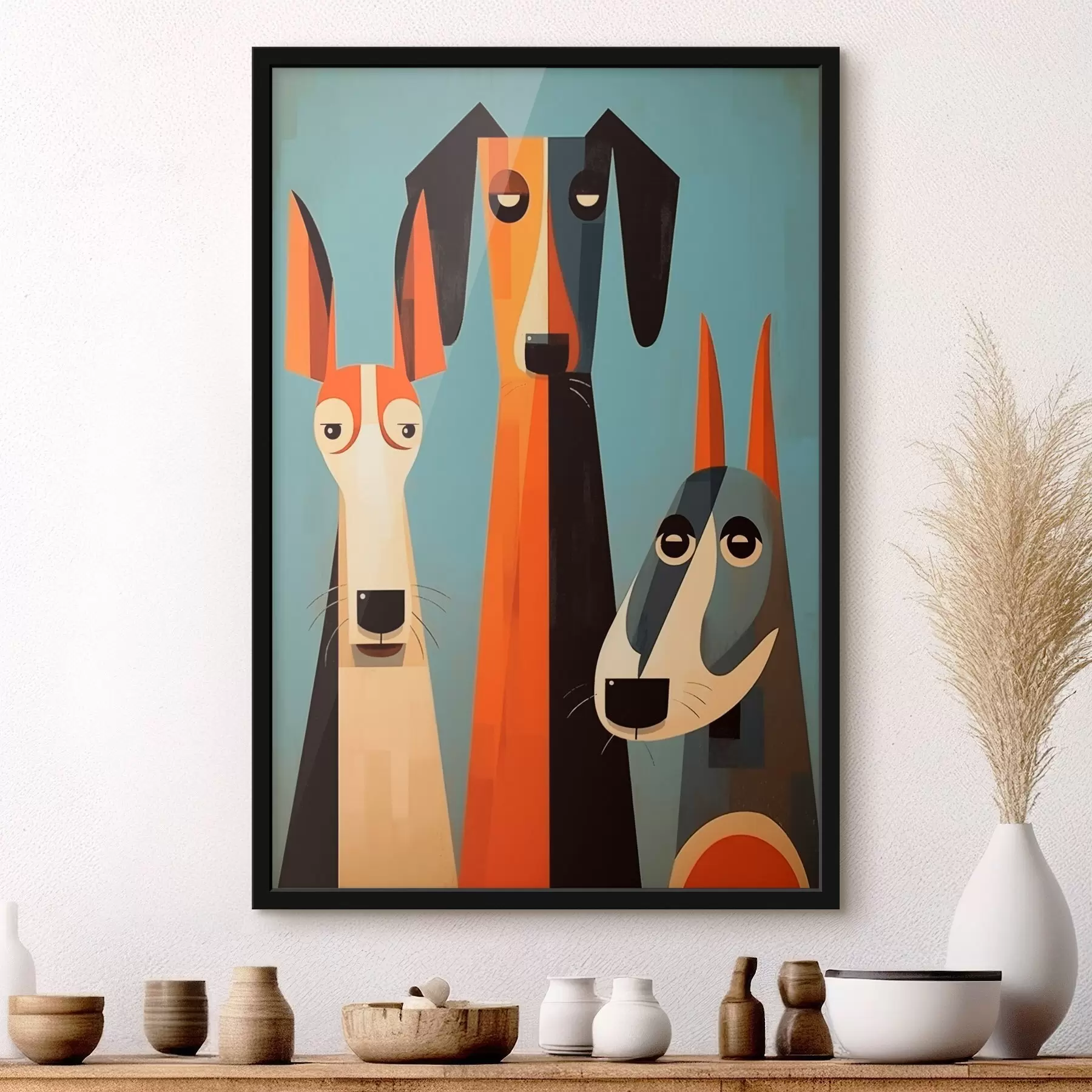 Картина Абстрактні собаки f46236