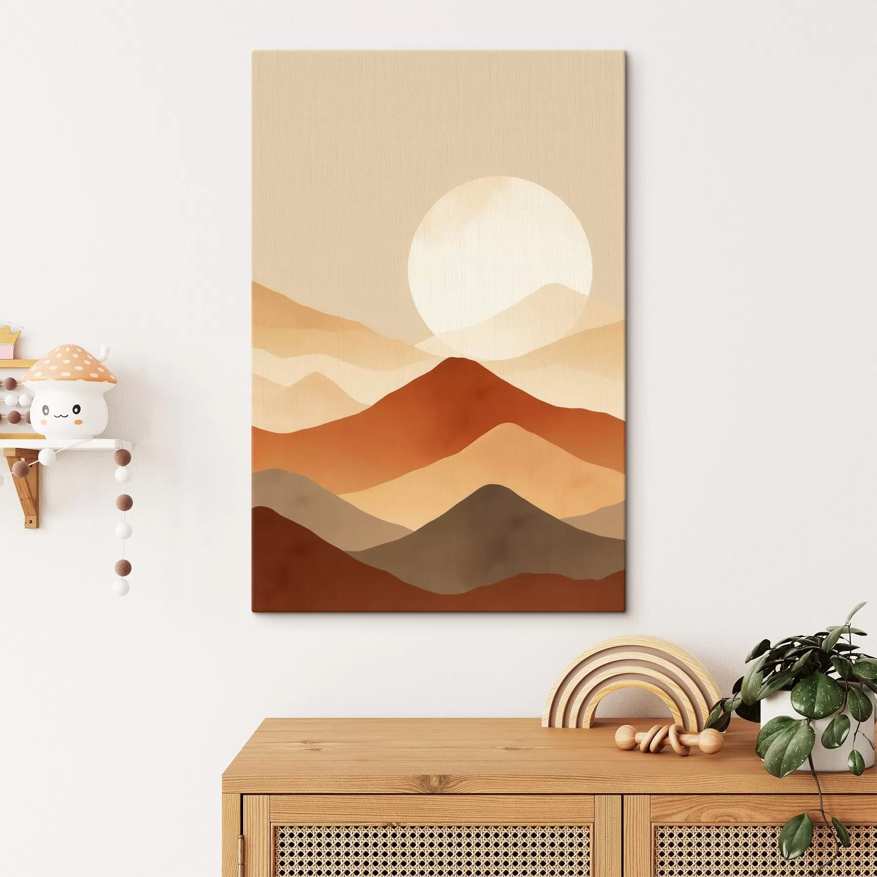 Картина Величезний місяць на тлі s46083