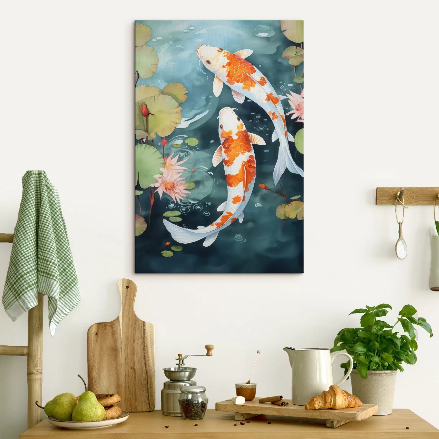 Картина Риба в ставку s46087