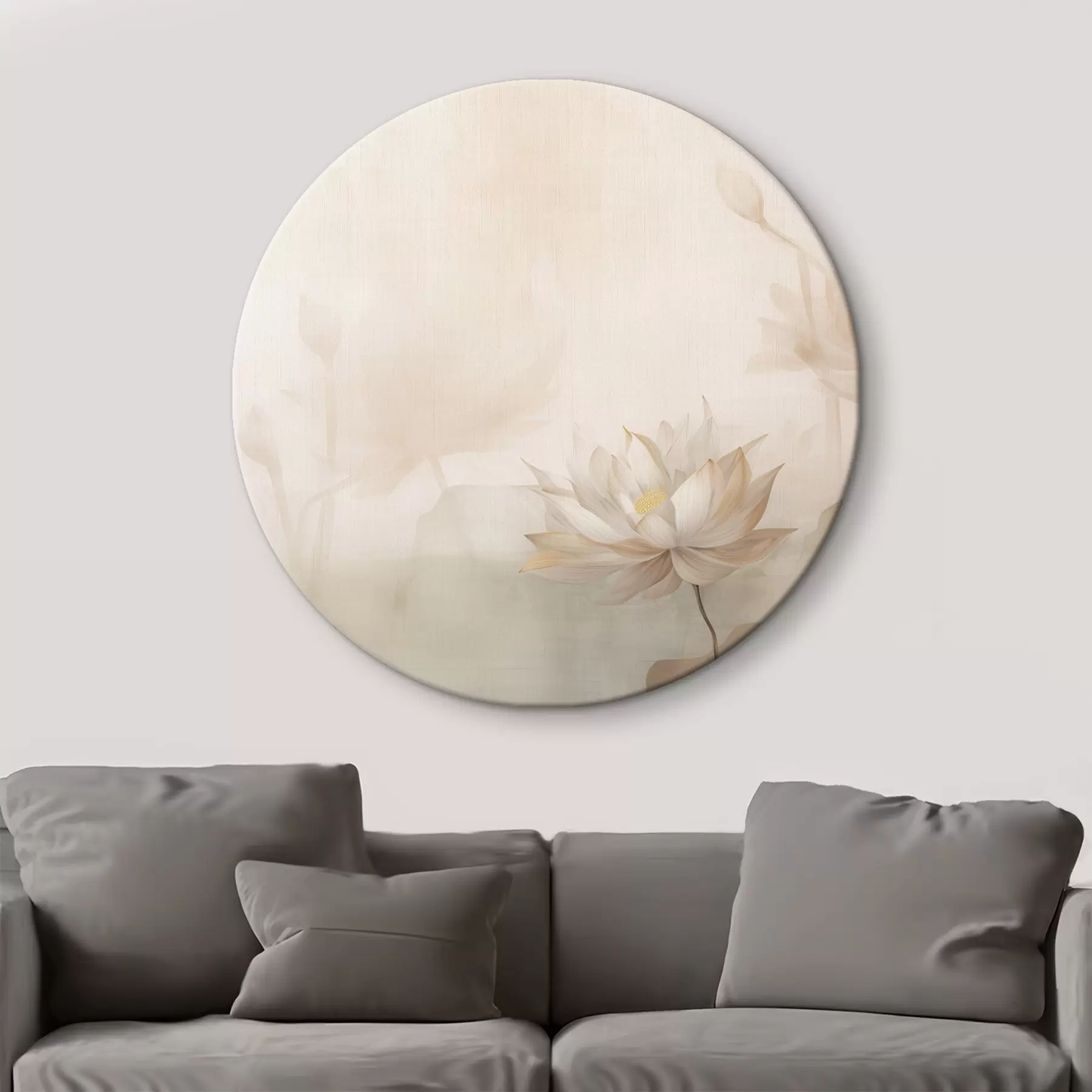 Картина Квітка лотоса на світлому тлі r46070