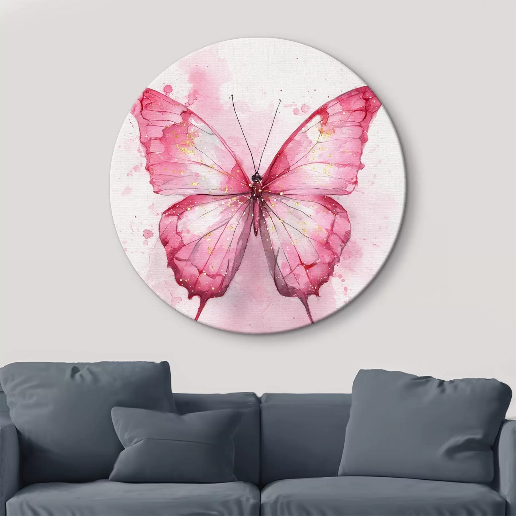 Картина Ніжна метелик на акварельному тлі r46077