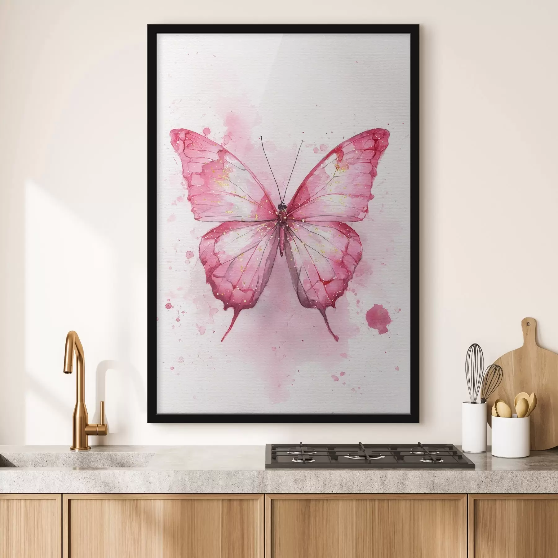 Картина Ніжна метелик на акварельному тлі f46077