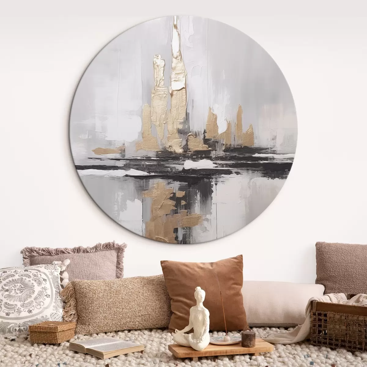 Кругла картина Сучасна абстракція r46296
