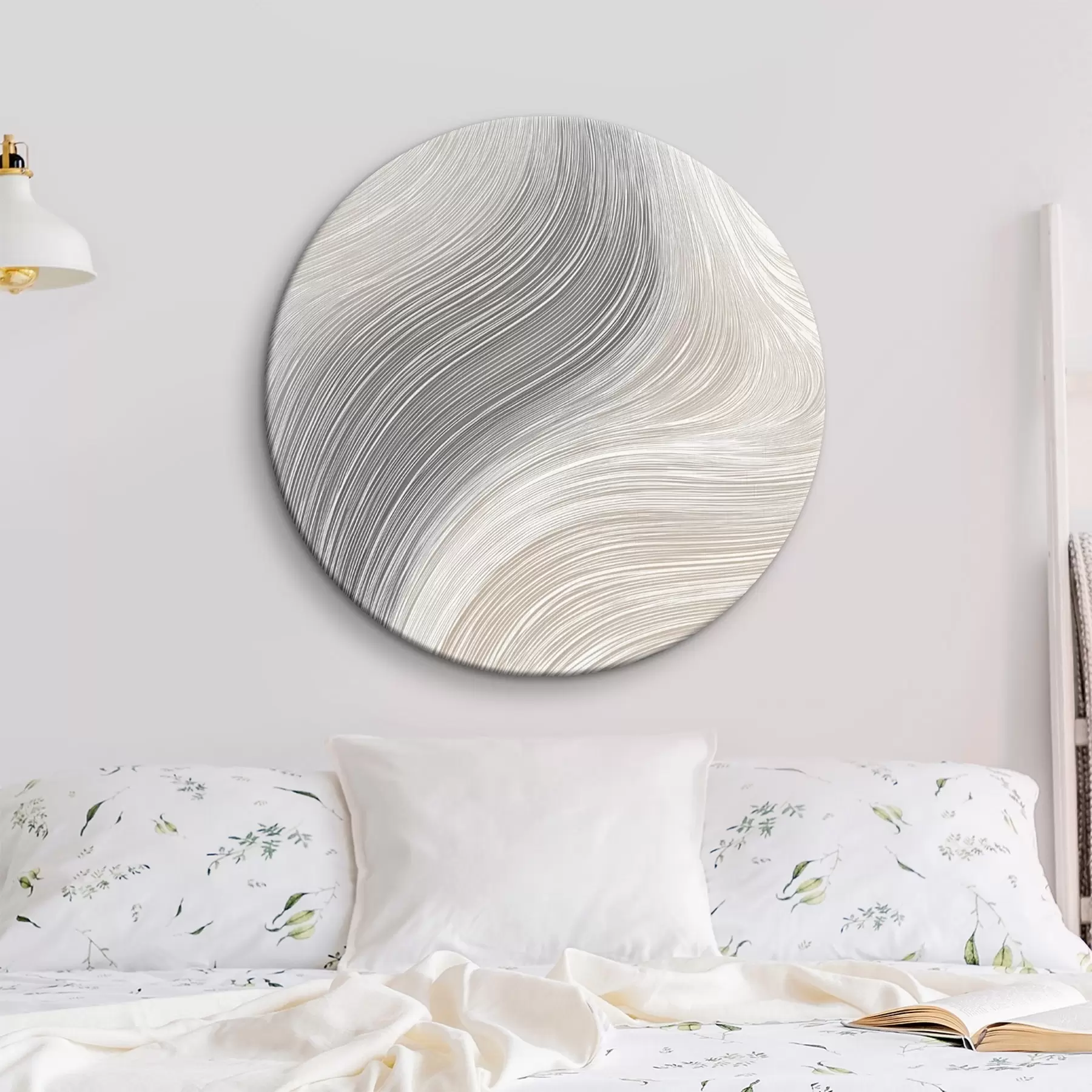 Картина Абстрактні плавні лінії в нейтральних відтінках r46154