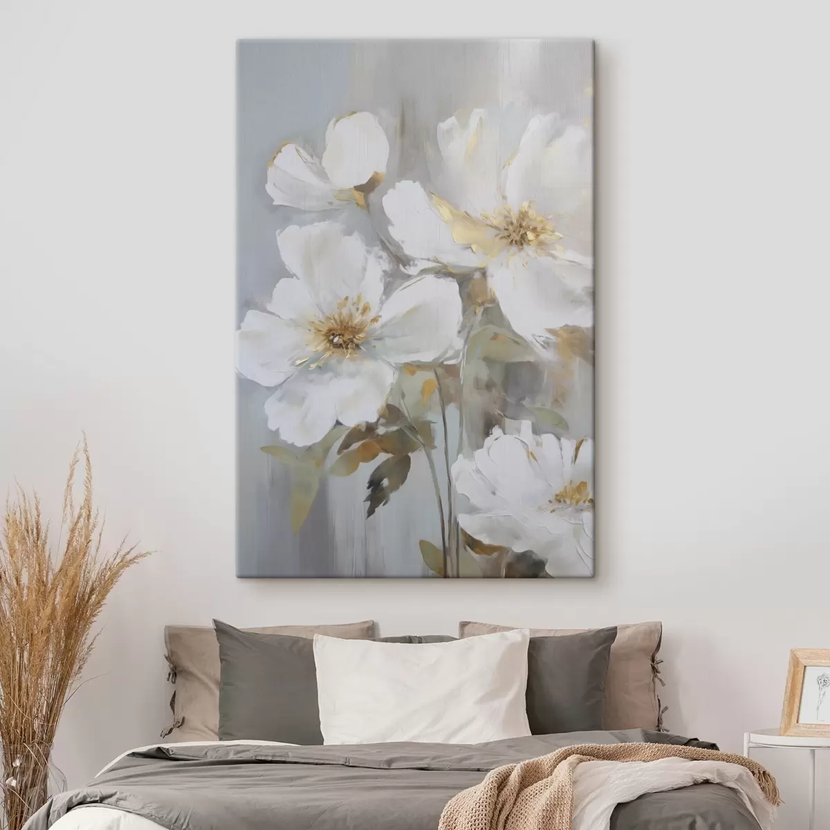 Картина Абстрактні квіти, імітація живопису s46346