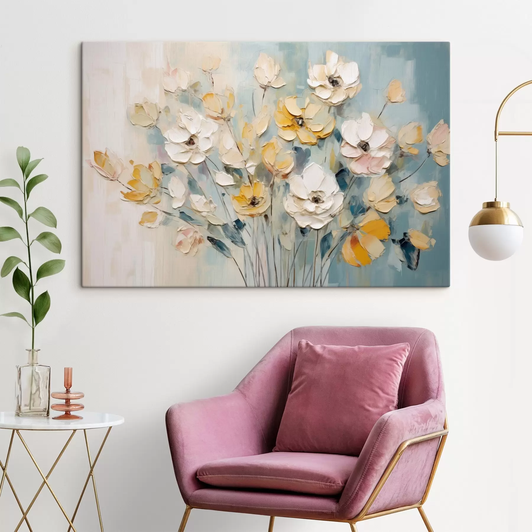 Картина Квіти різних кольорів s46397