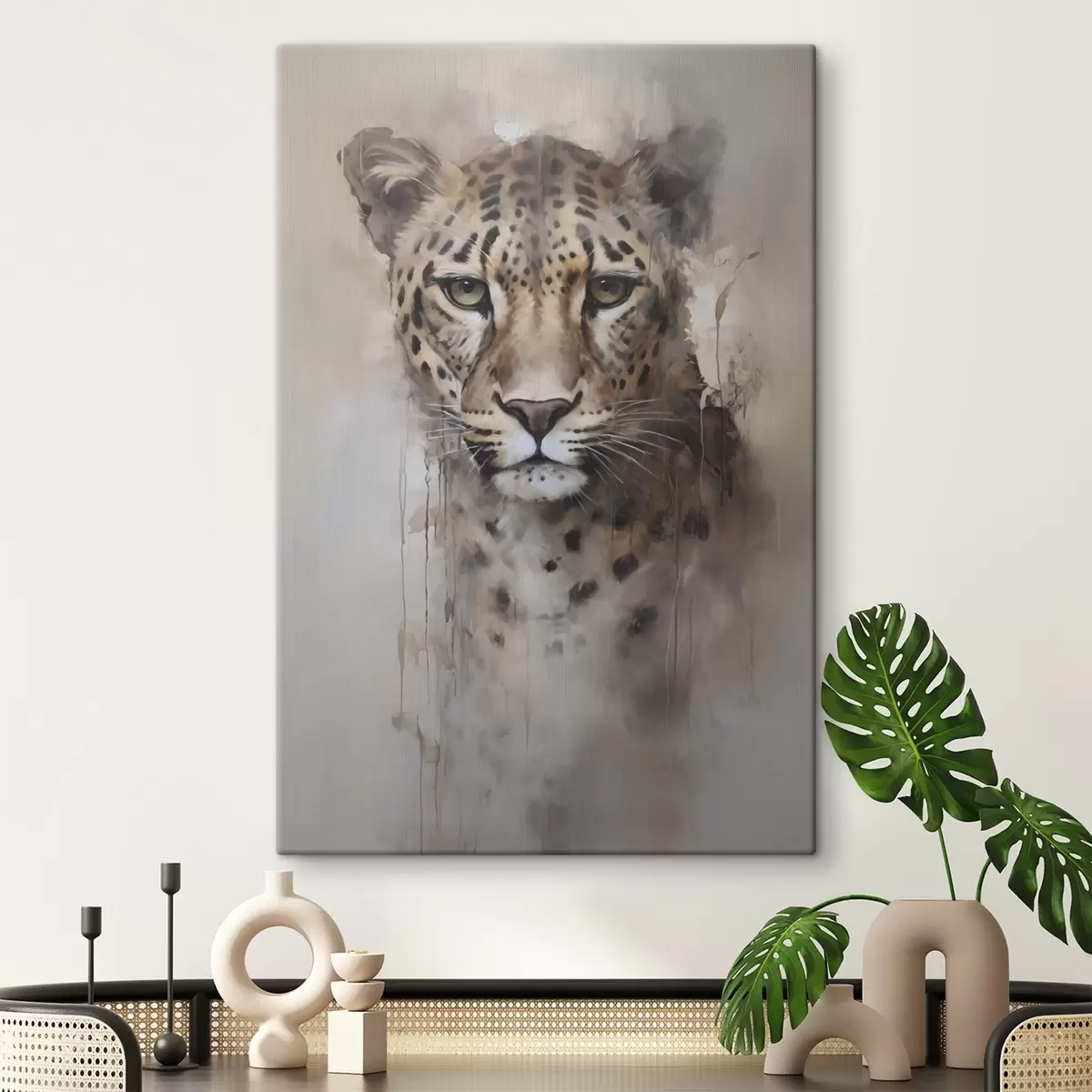 Картина Фарба під імітацію леопарда s46434