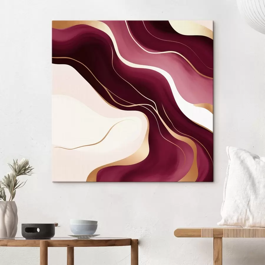 Картина Плавні форми, виноградна та рожева палітра s46330 купити в Україні - art-holst.com.ua Картина Плавні форми, виноградна та рожева палітра s46330