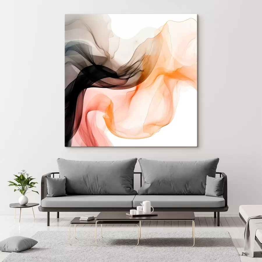 Картина Повітряні потоки, прозора абстракція s46332 купити в Україні - art-holst.com.ua Картина Повітряні потоки, прозора абстракція s46332