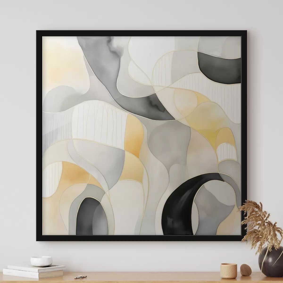 Постер Хвилясті форми в стилі алкогольних чорнил f46329 Постер Хвилясті форми в стилі алкогольних чорнил f46329