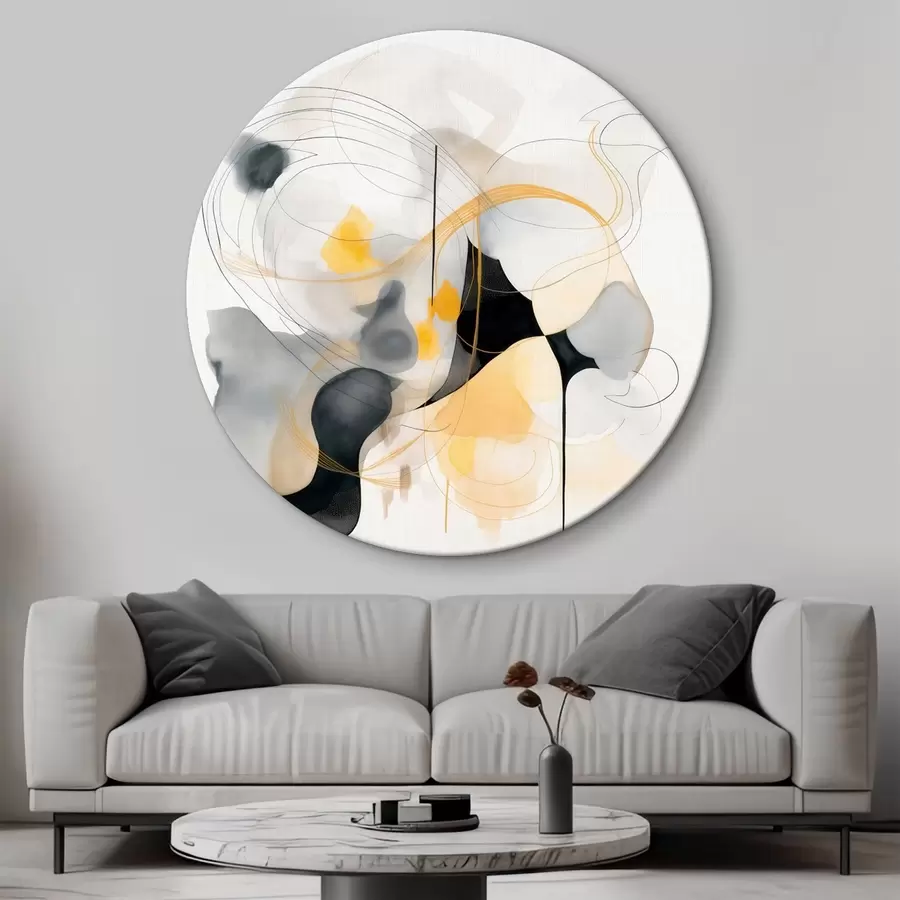 Картина Хаотичні лінії та плями в сучасному стилі r46335