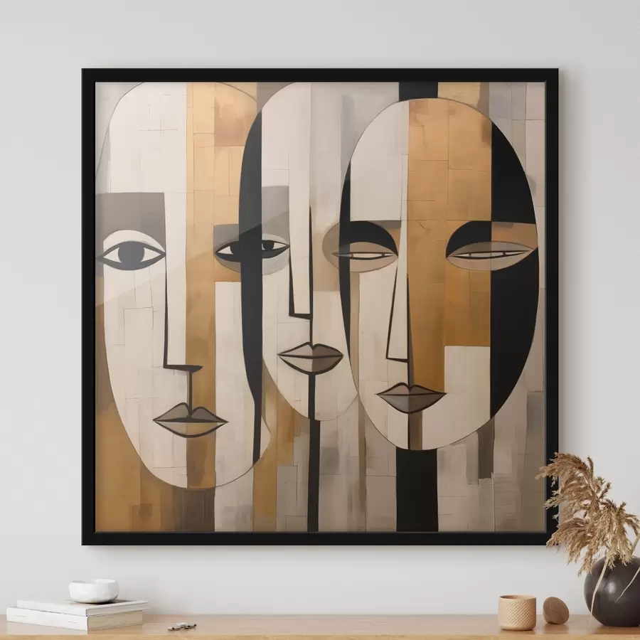 Картина Абстрактні обличчя f46452