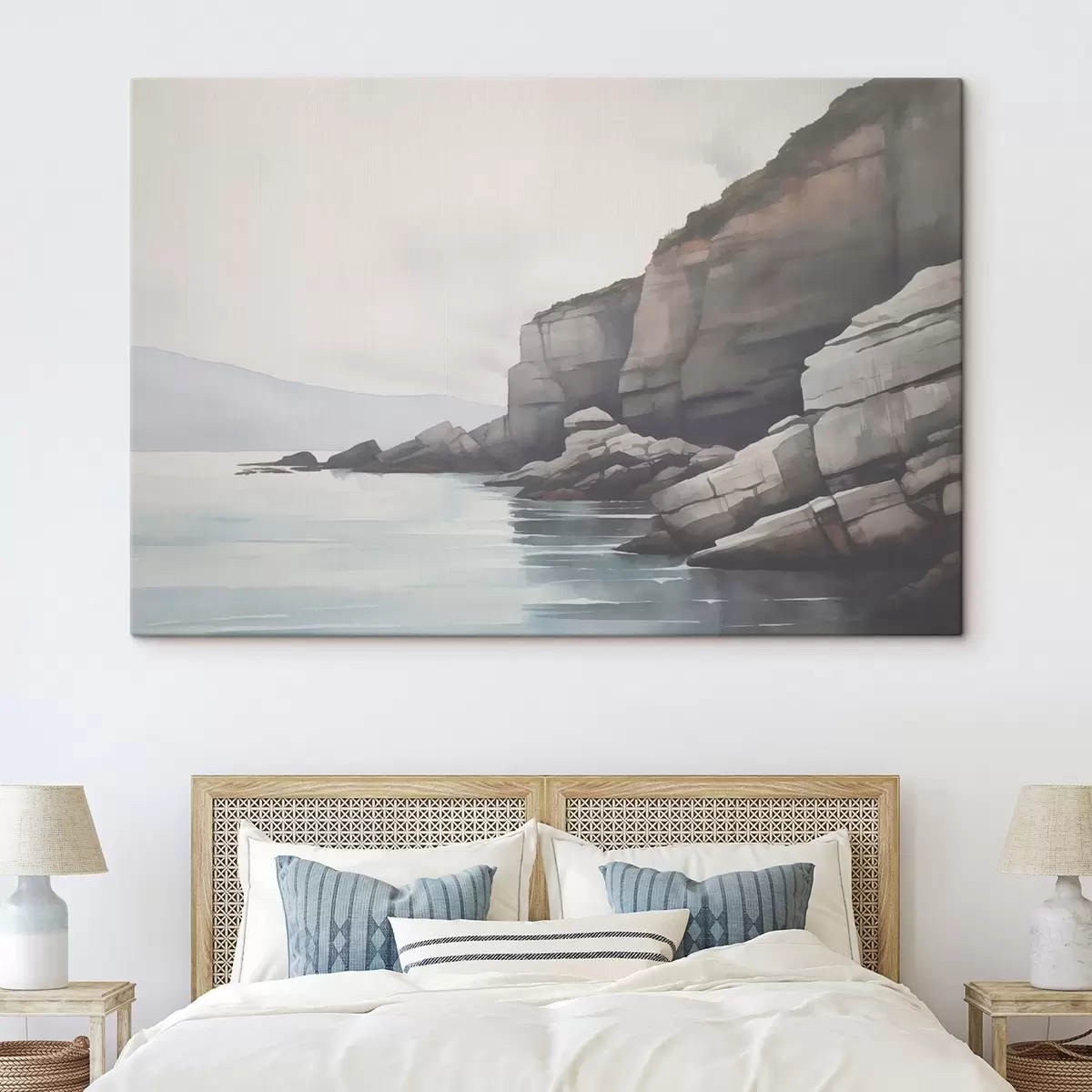 Картина Скелясте узбережжя в тумані s46464