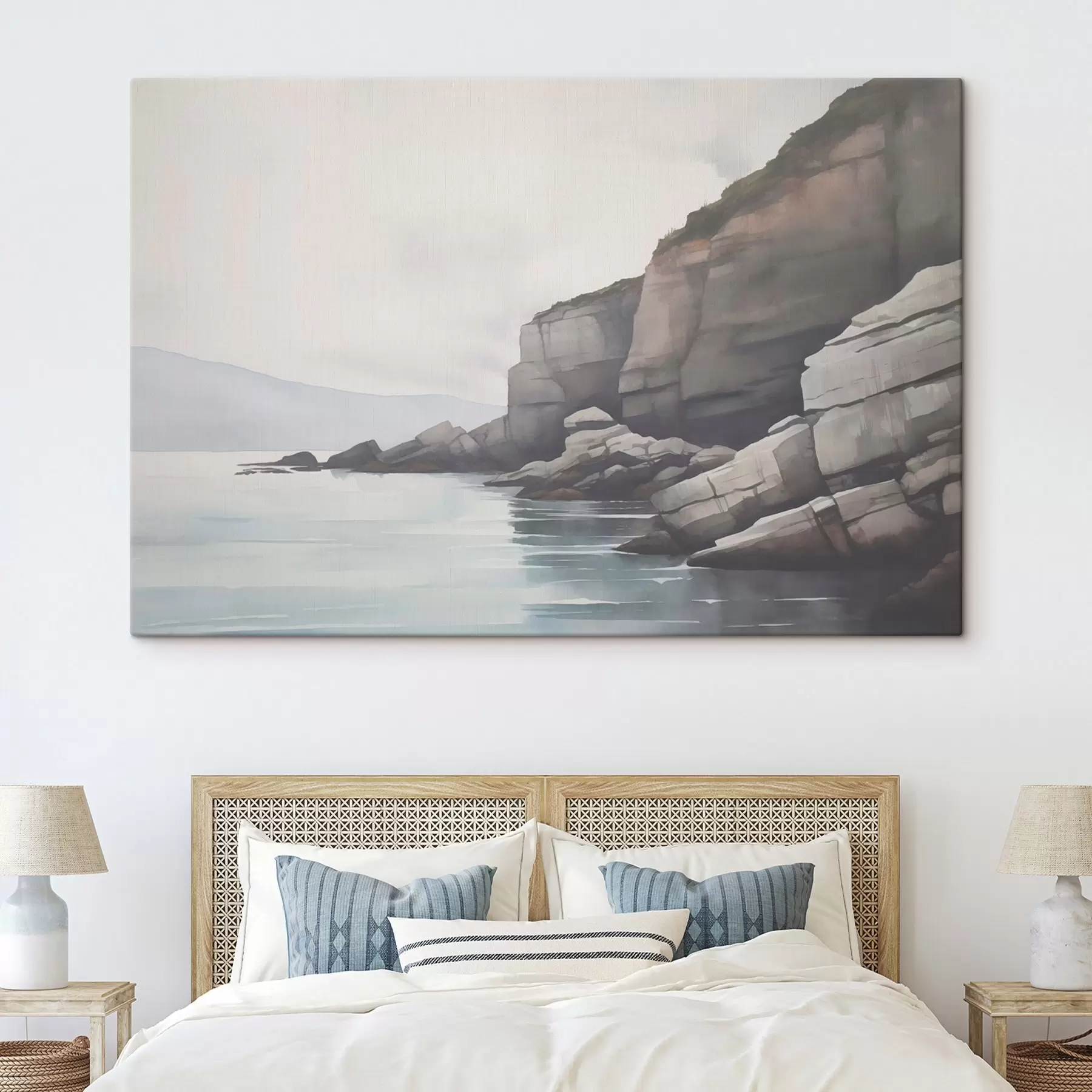 Картина Скелясте узбережжя в тумані s46464