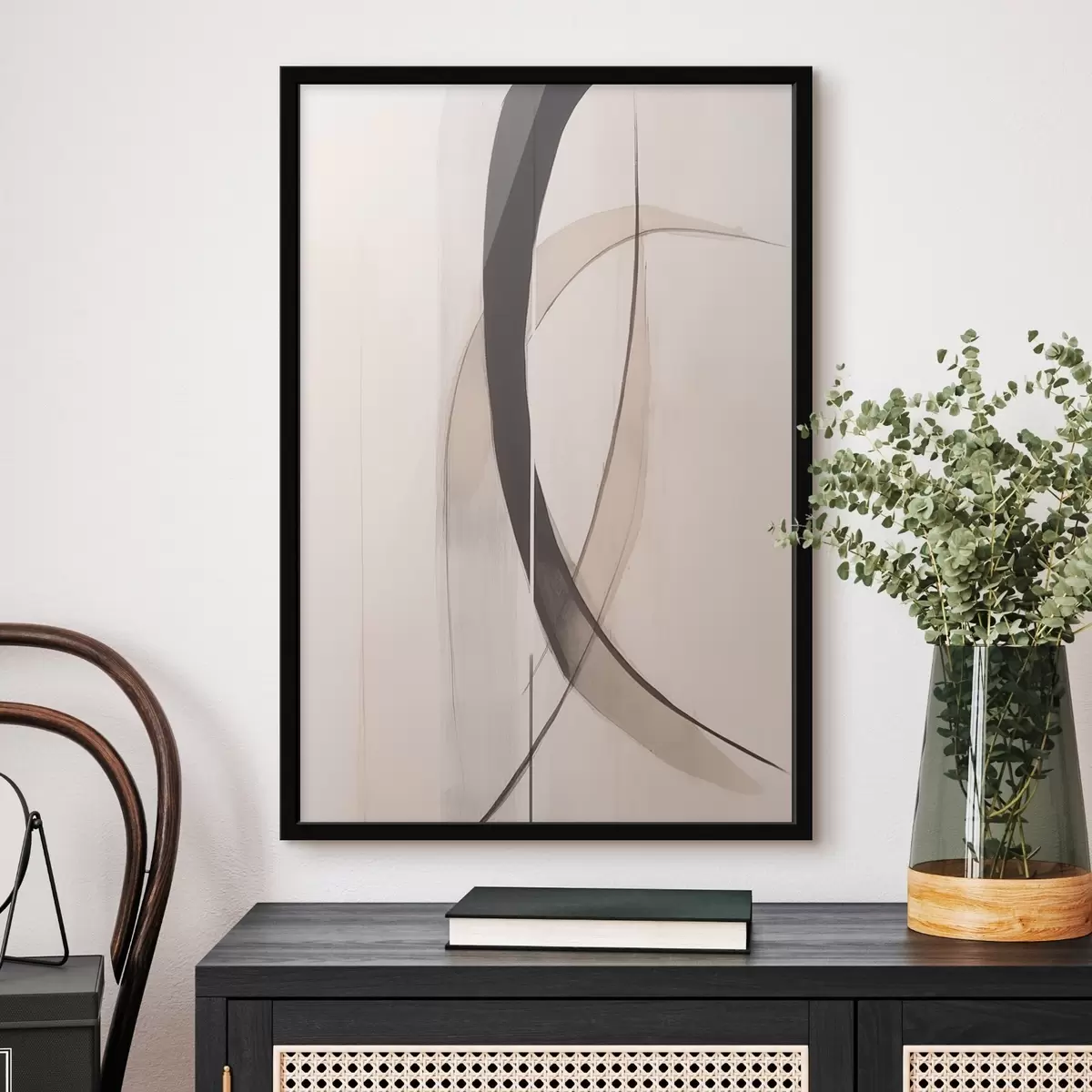 Постер Елегантна каліграфія. Абстракція f46468