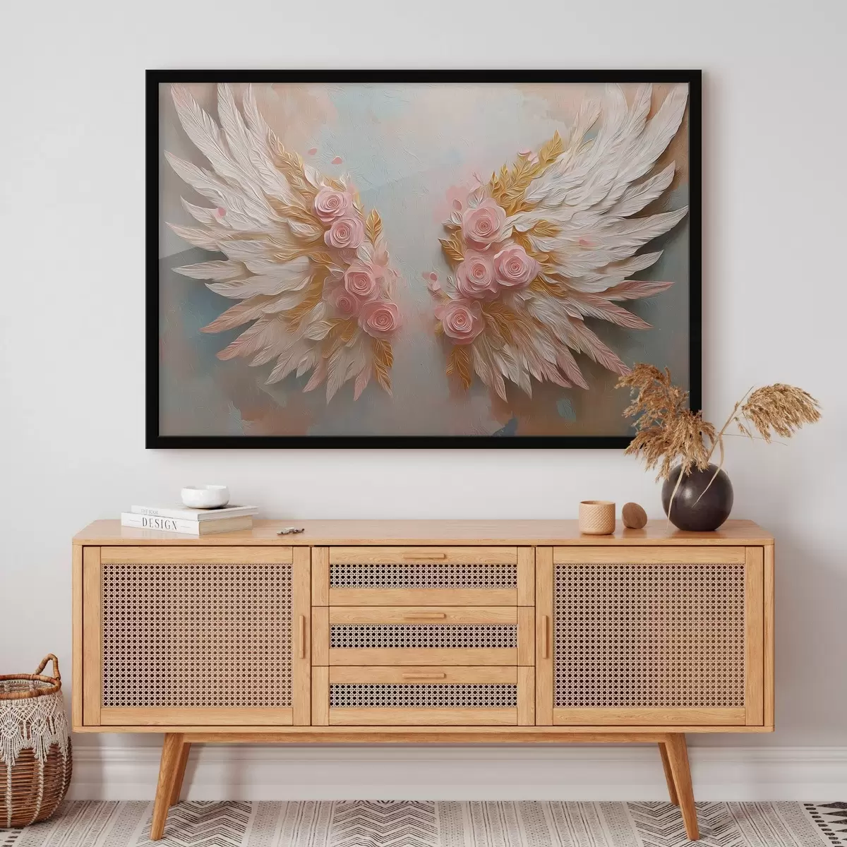 Постер Крила жовтого та рожевого кольорів f46551