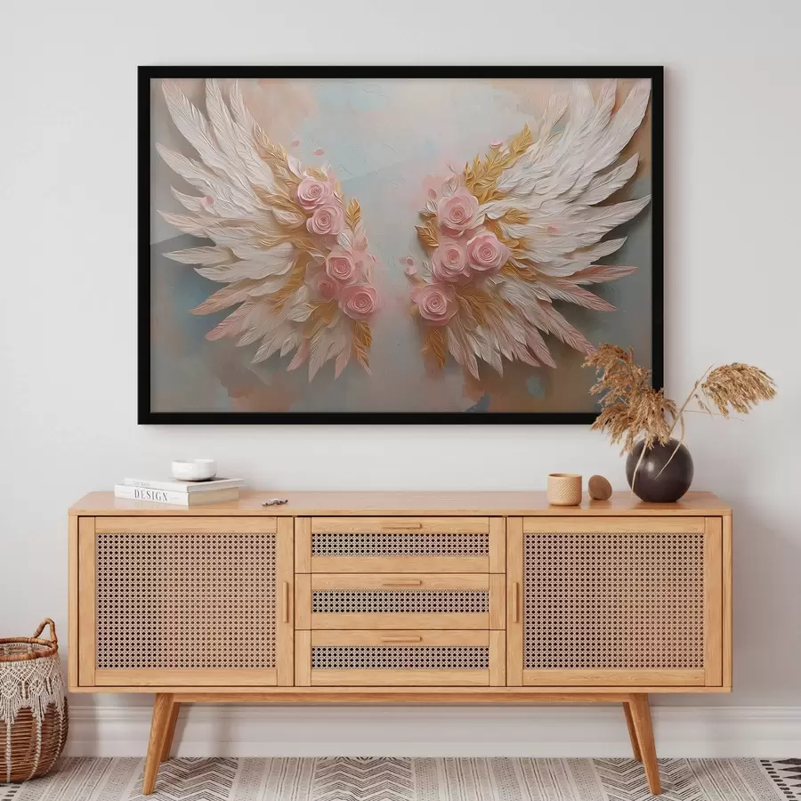 Картина Крила жовтого та рожевого кольорів f46551