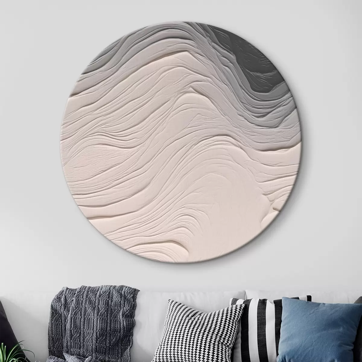 Кругла картина Хвиляста текстура r46474