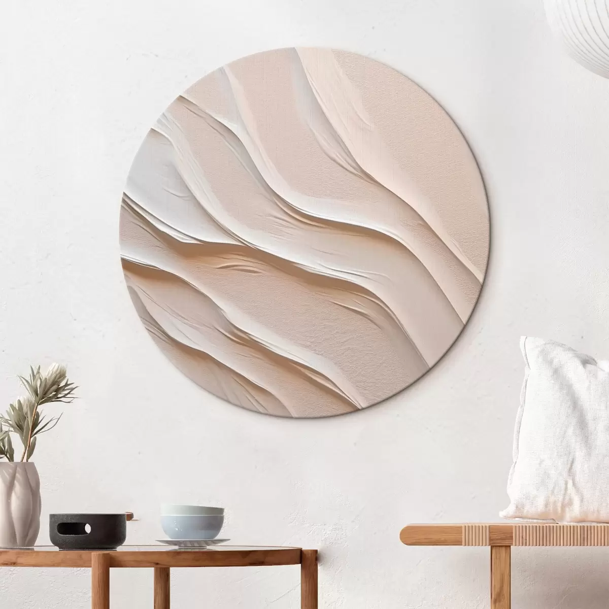 Кругла картина Хвилі, абстракція r46555