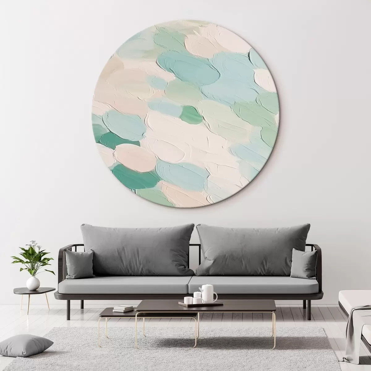 Кругла картина Абстракція r46559