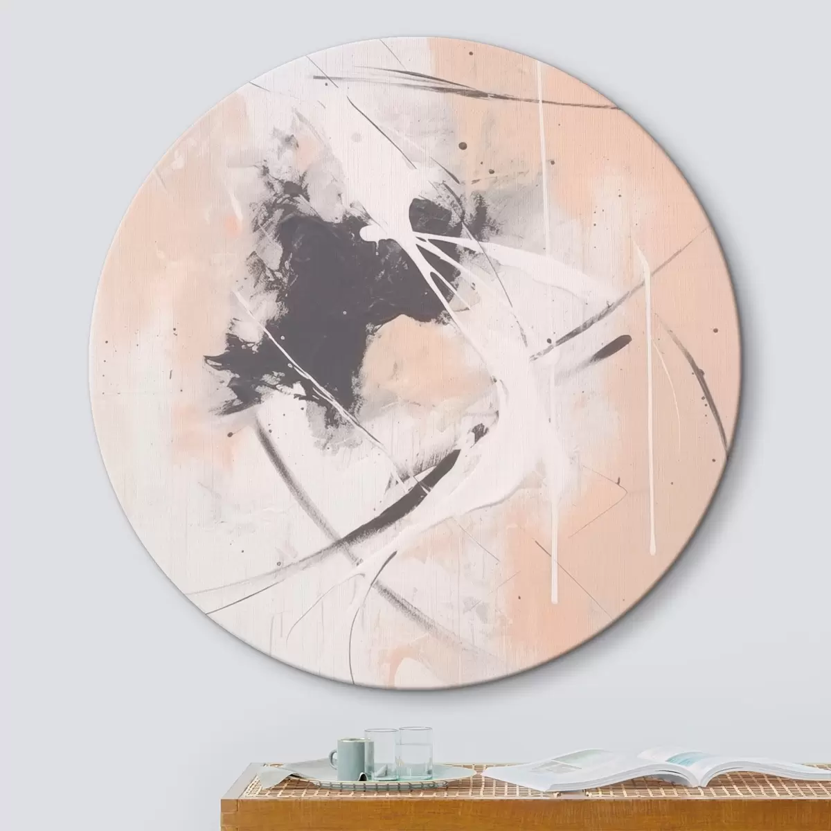 Кругла картина Абстракція r46556