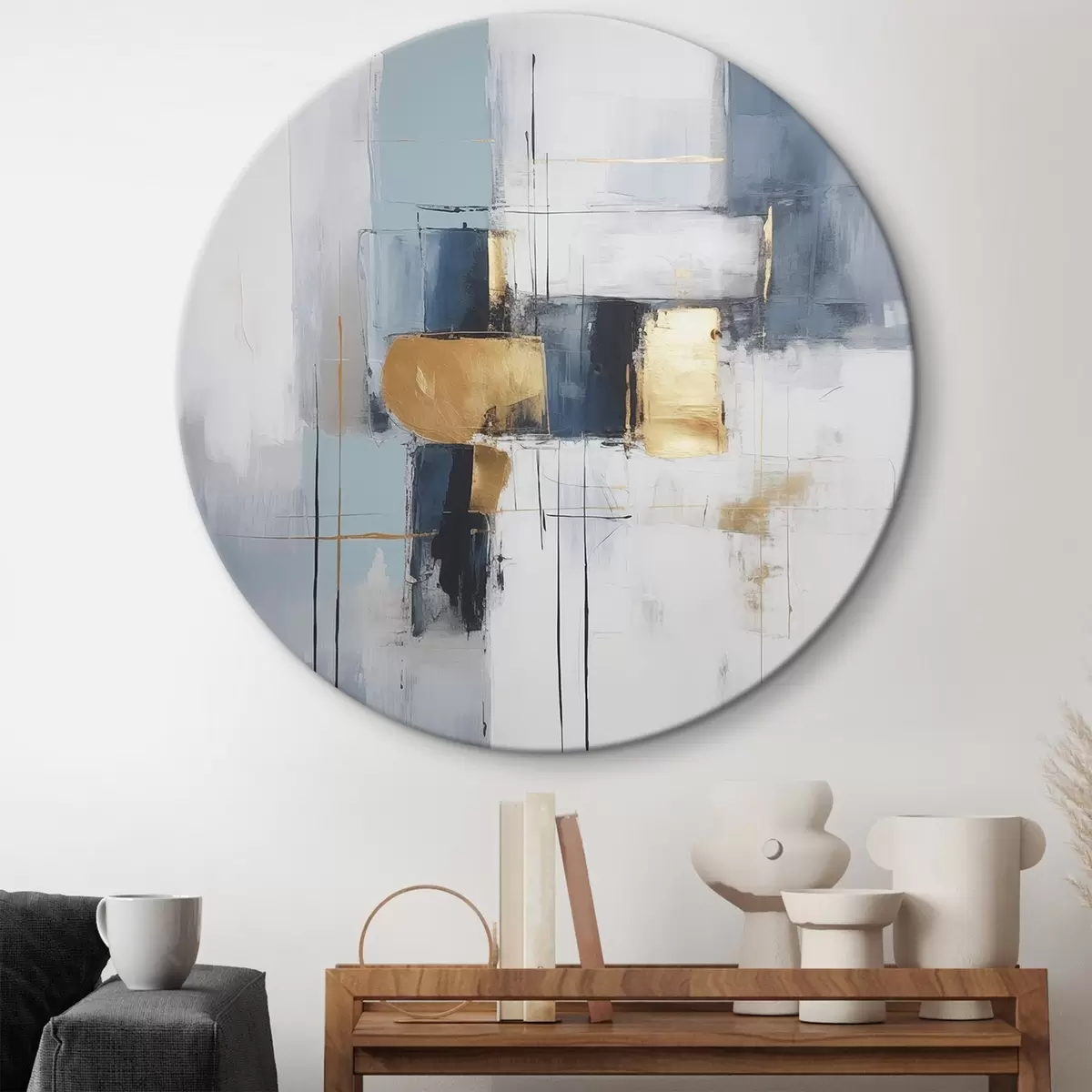 Кругла картина Сучасна абстракція r46563