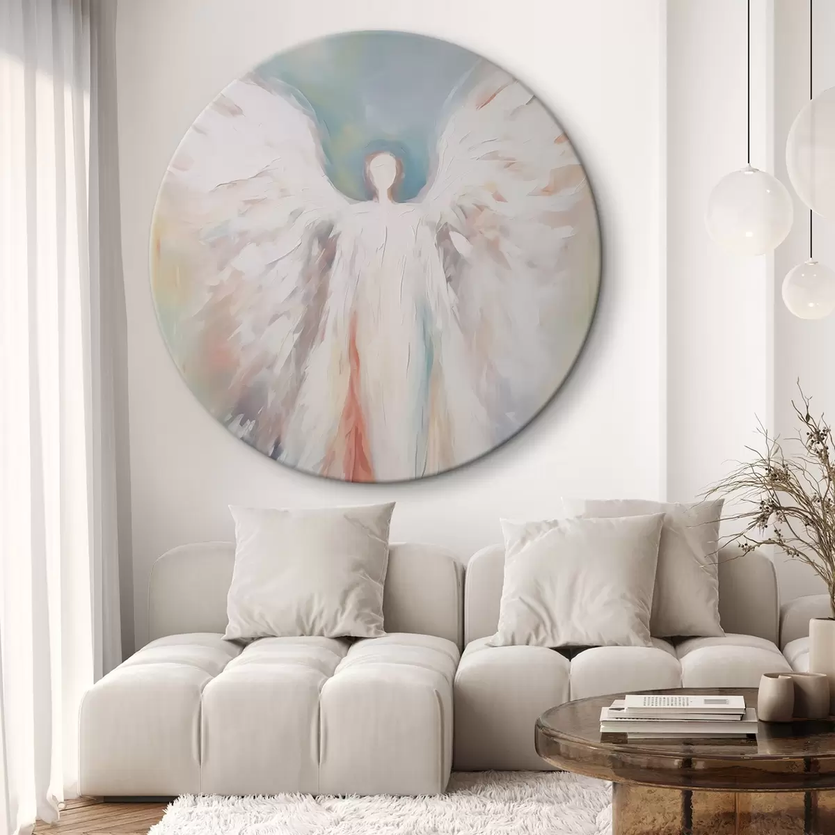 Кругла картина Ангел r46567