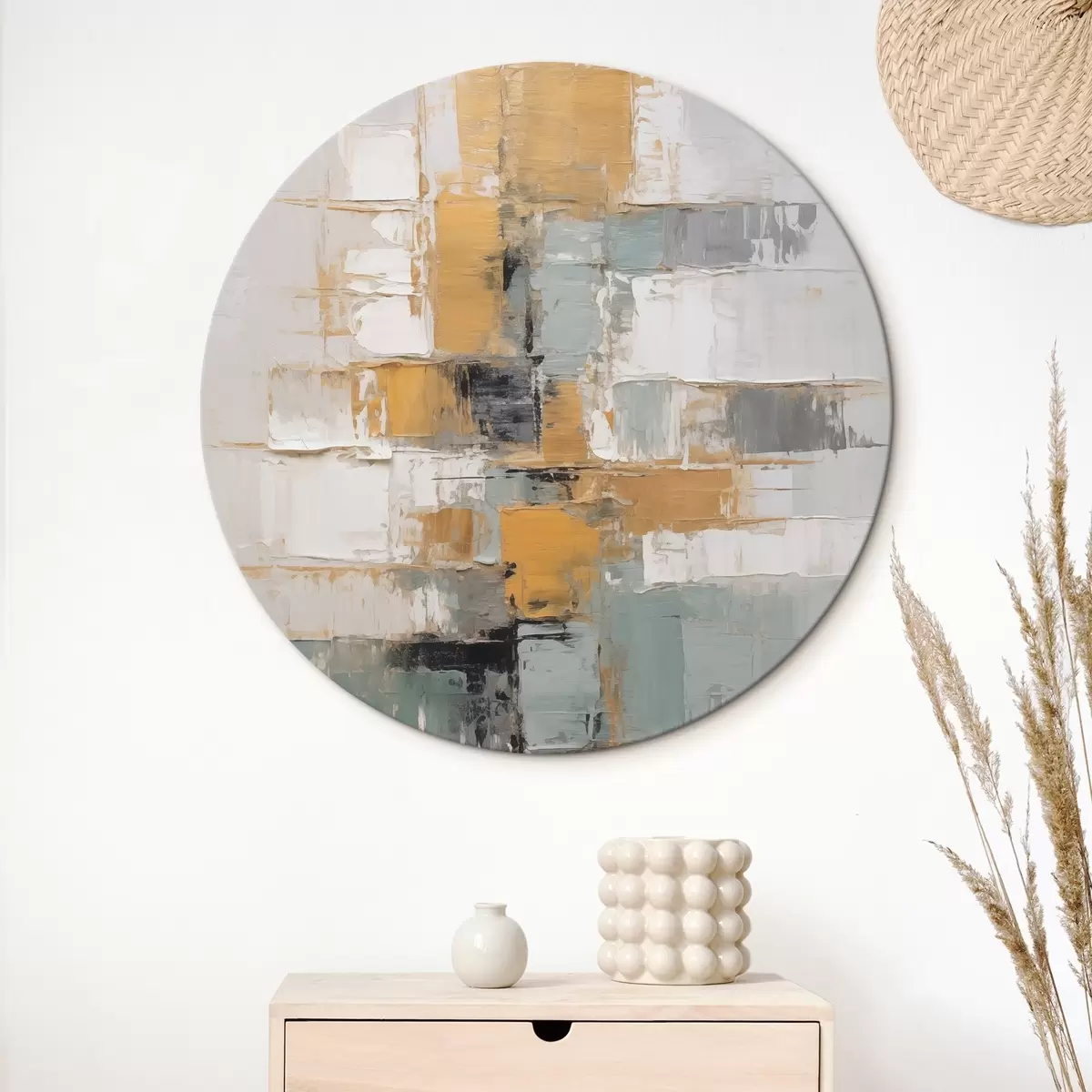 Кругла картина Абстрактна композиція r46569