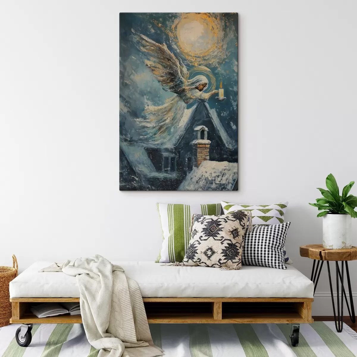 Картина Ангел над будинками s46600