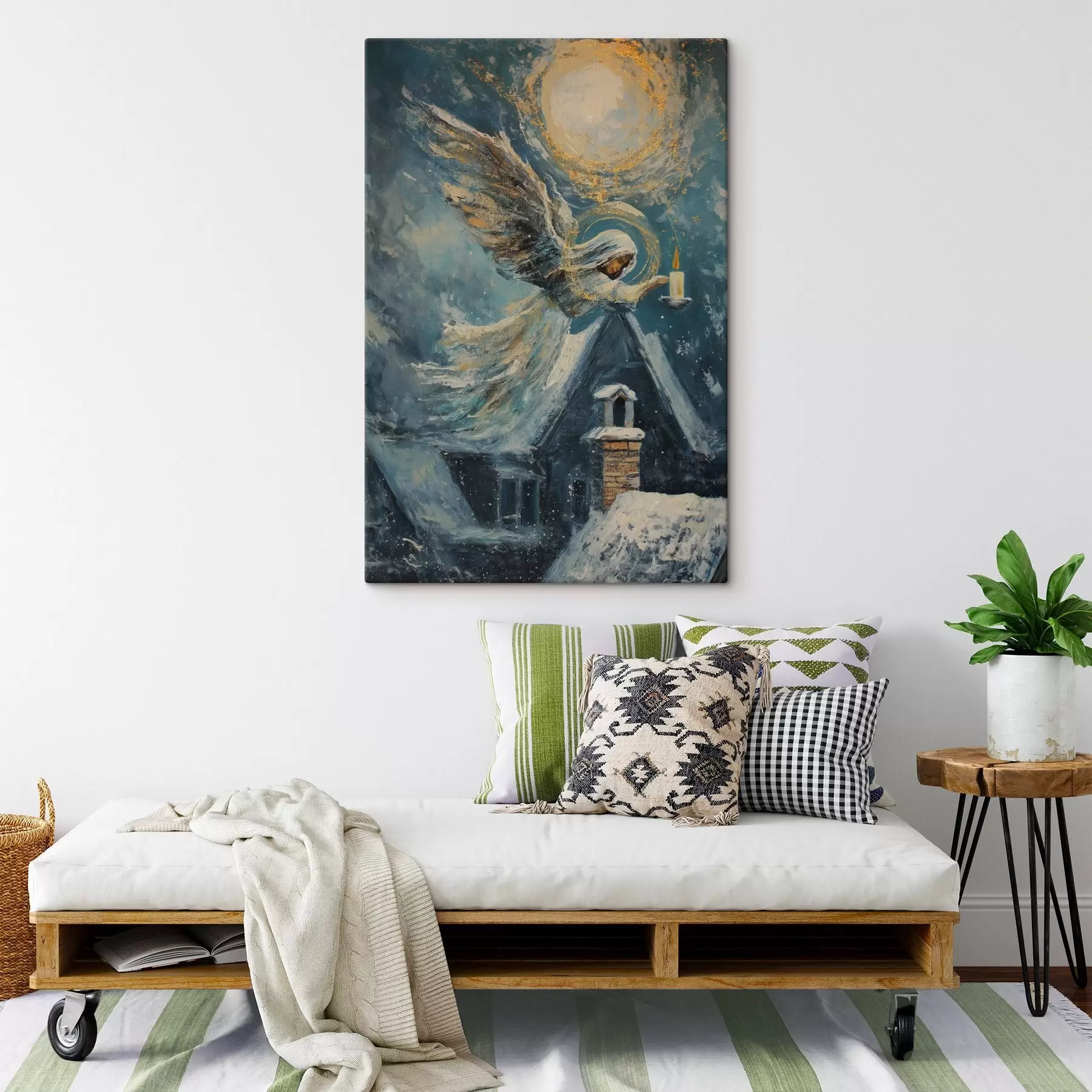 Картина Ангел над будинками s46600