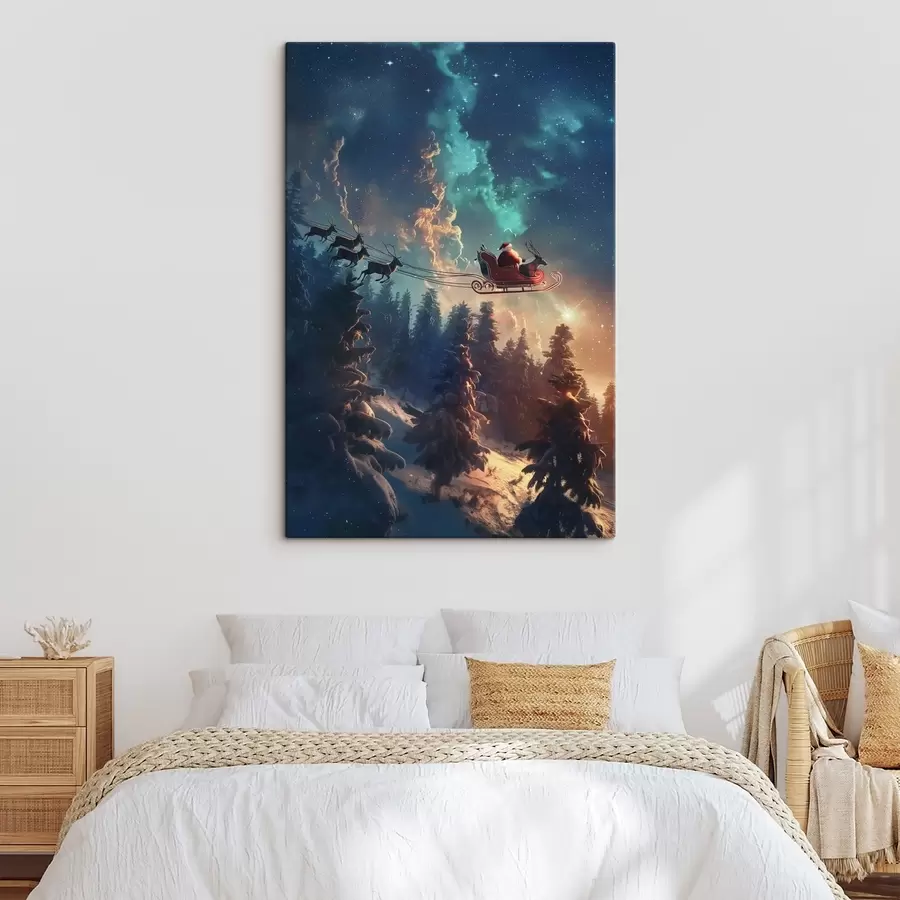 Картина Санта Клаус на оленях s46602