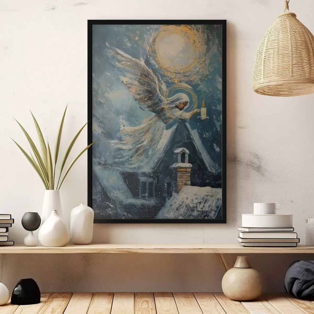 Постер Ангел над будинками f46600