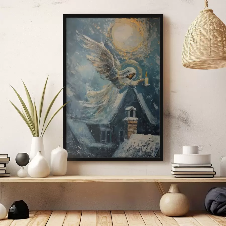 Картина Ангел над будинками f46600