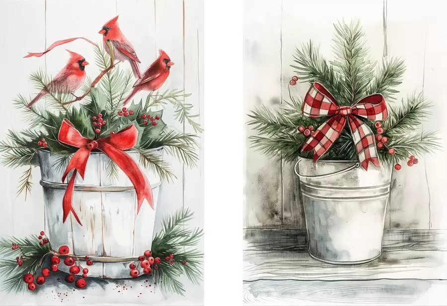 Картина Різдвяні горщики m00959