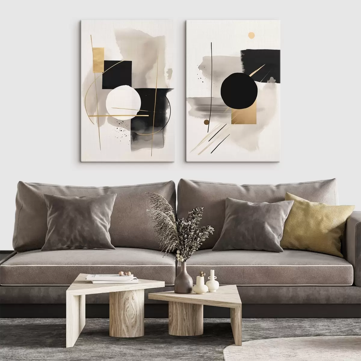 Картина Абстракції з фігурами m00940