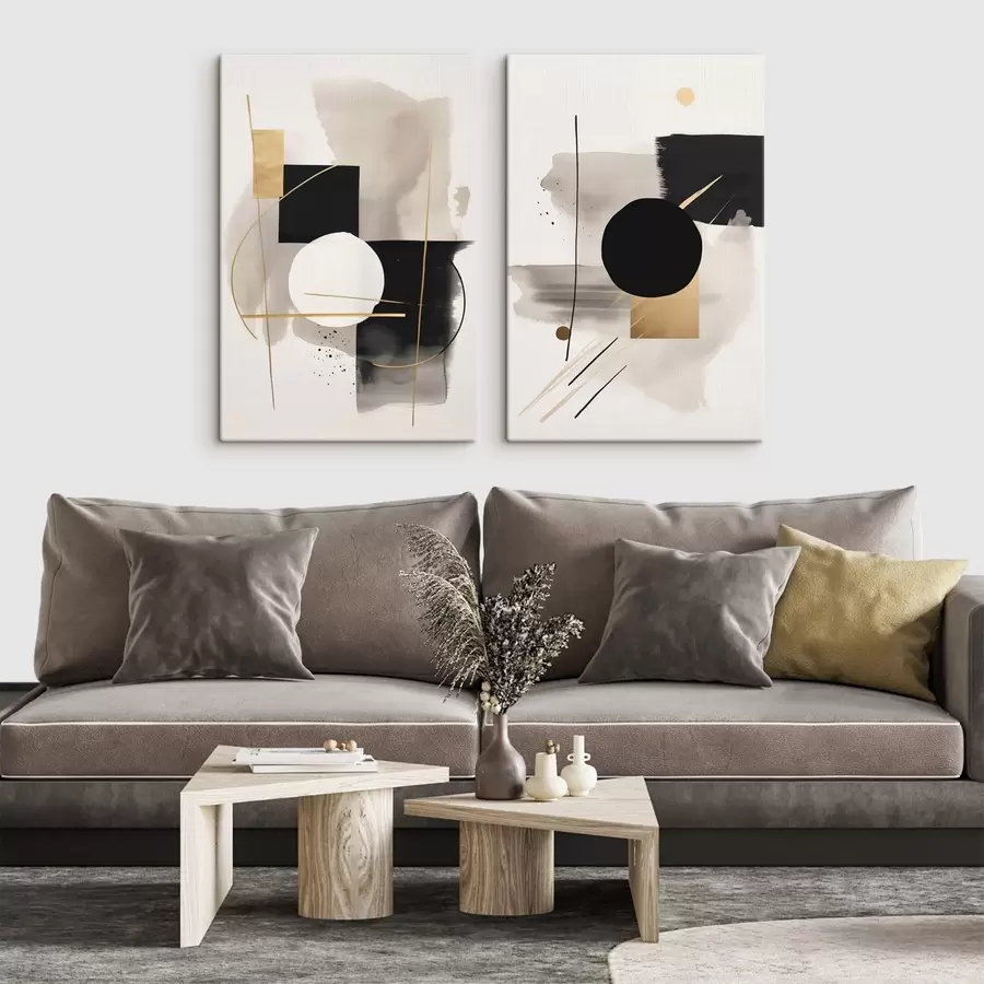 Картина Абстракції з фігурами m00940