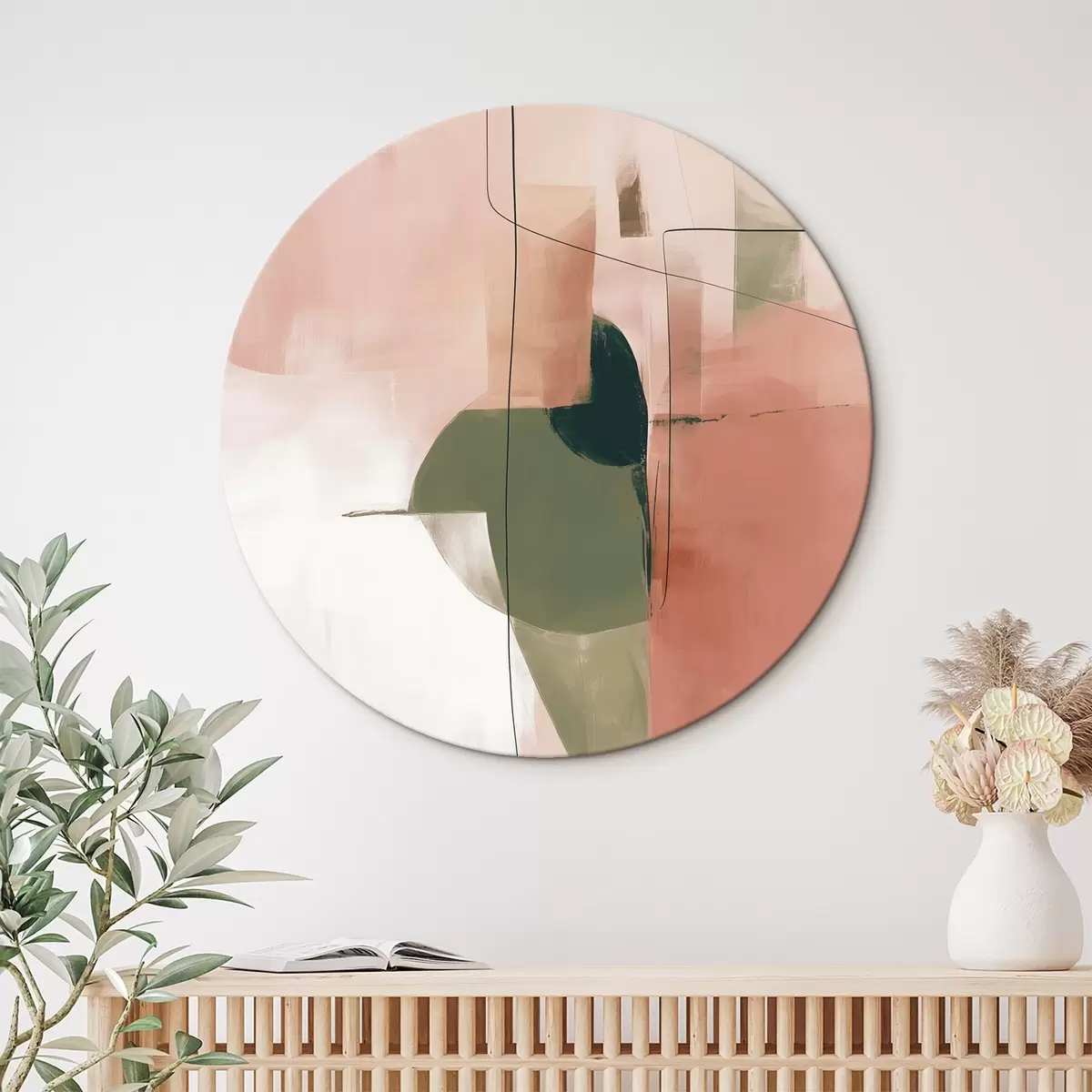 Кругла картина Абстракція r46574