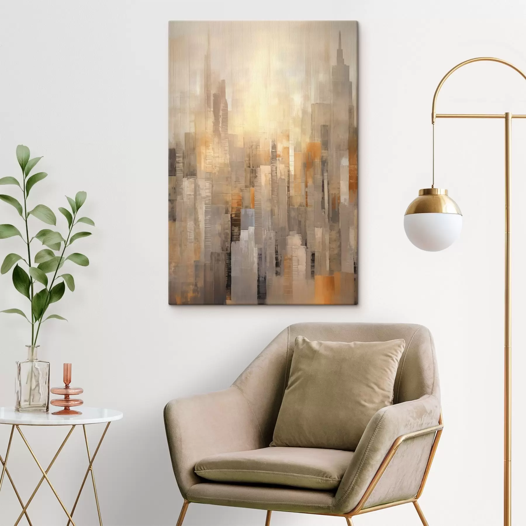 Картина Абстрактний міський пейзаж s46580